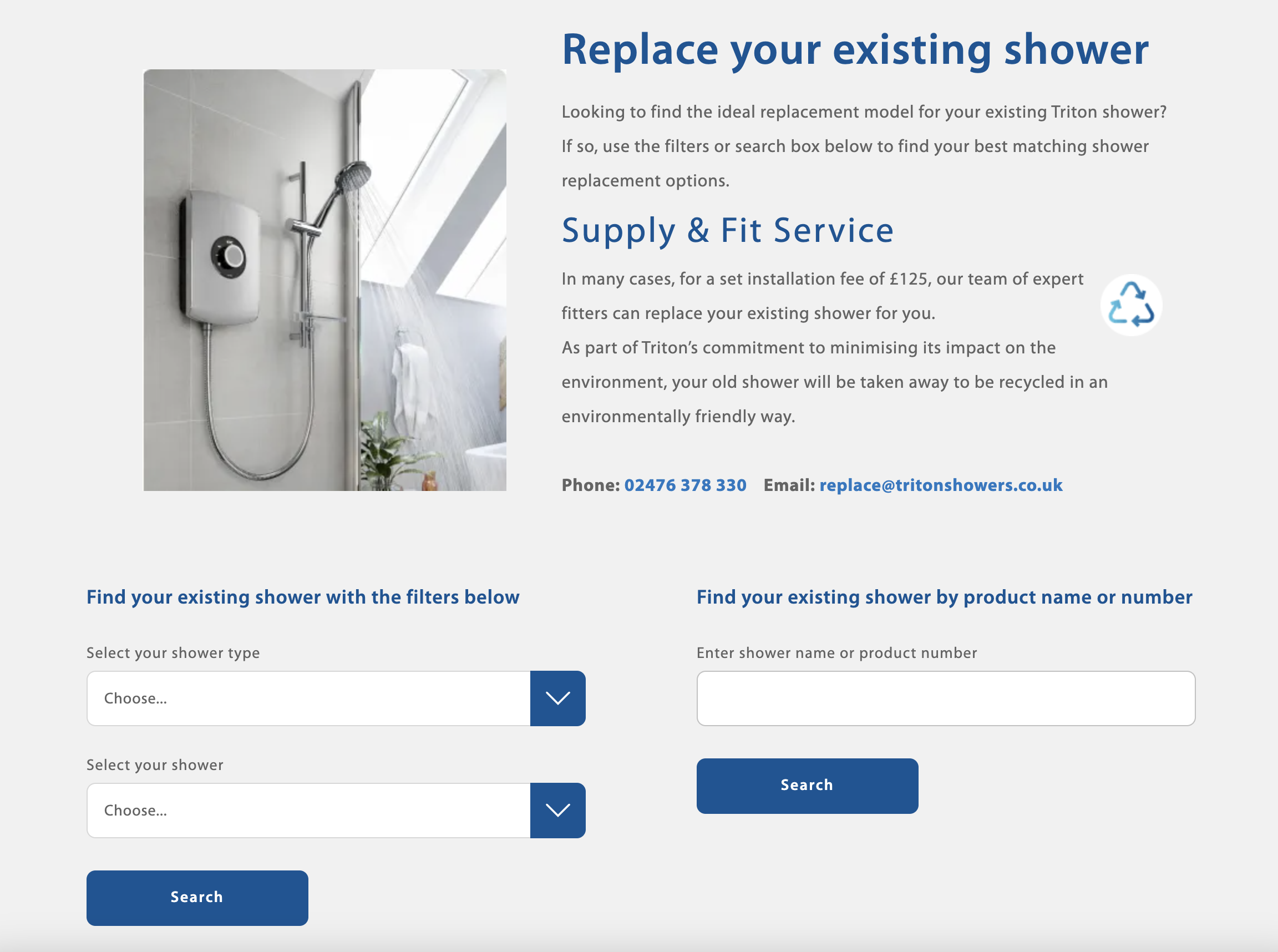 Shower Replacement Service